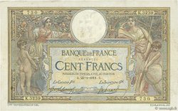 100 Francs LUC OLIVIER MERSON sans LOM FRANCE  1916 F.23.08 TB+