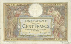 100 Francs LUC OLIVIER MERSON sans LOM FRANCE  1916 F.23.08 B+