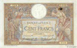 100 Francs LUC OLIVIER MERSON sans LOM FRANCIA  1918 F.23.10 MBC+
