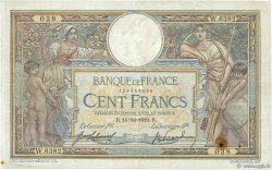 100 Francs LUC OLIVIER MERSON sans LOM FRANCE  1919 F.23.11