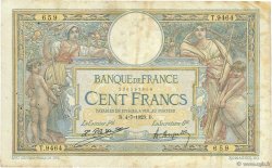 100 Francs LUC OLIVIER MERSON sans LOM FRANCE  1923 F.23.16 B+