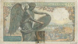 100 Francs DESCARTES FRANCE  1942 F.27.01 B+