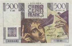 500 Francs CHATEAUBRIAND FRANCE  1945 F.34.03 pr.TTB
