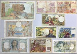 Lot de 10 billets : Pour Débuter une collection FRANCE  1939 F.04-20-25-28-34-41-50-61-62-67 B à TB