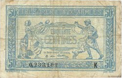 50 Centimes TRÉSORERIE AUX ARMÉES 1917 FRANCE  1917 VF.01.11 TB+