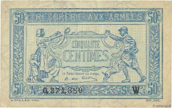 50 Centimes TRÉSORERIE AUX ARMÉES 1919 FRANCE  1919 VF.02.06 TTB