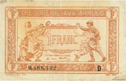 1 Franc TRÉSORERIE AUX ARMÉES 1917 FRANCE  1917 VF.03.04 VF