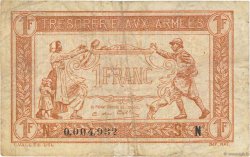 1 Franc TRÉSORERIE AUX ARMÉES 1919 FRANCE  1919 VF.04.01 TB