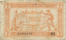 1 Franc TRÉSORERIE AUX ARMÉES 1919 FRANCE  1919 VF.04.15 TB