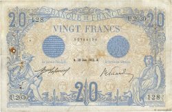 20 Francs BLEU FRANCIA  1912 F.10.02