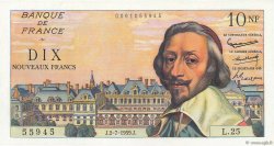 10 Nouveaux Francs RICHELIEU FRANCE  1959 F.57.02 NEUF
