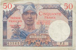 50 Francs TRÉSOR FRANÇAIS FRANCE  1947 VF.31.01 VF-
