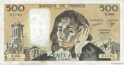 500 Francs PASCAL FRANCE  1987 F.71.37