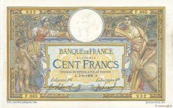 100 Francs LUC OLIVIER MERSON sans LOM FRANCE  1909 F.23.01 VF+