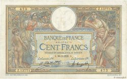 100 Francs LUC OLIVIER MERSON grands cartouches FRANCE  1926 F.24.04