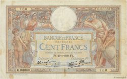 100 Francs LUC OLIVIER MERSON type modifié FRANCE  1939 F.25.40 TB