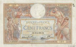 100 Francs LUC OLIVIER MERSON type modifié FRANCE  1939 F.25.43