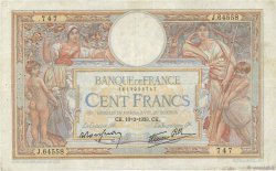 100 Francs LUC OLIVIER MERSON type modifié FRANCE  1939 F.25.43