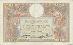 100 Francs LUC OLIVIER MERSON type modifié FRANCE  1939 F.25.44 TTB+