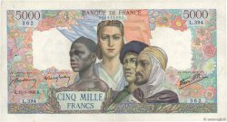 5000 Francs EMPIRE FRANÇAIS FRANCE  1945 F.47.17 TTB