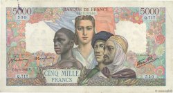 5000 Francs EMPIRE FRANÇAIS FRANCIA  1945 F.47.30 BC+