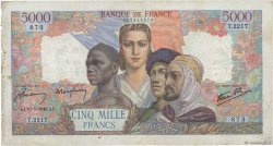5000 Francs EMPIRE FRANÇAIS FRANCE  1946 F.47.53 B+