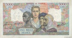 5000 Francs EMPIRE FRANÇAIS FRANKREICH  1947 F.47.58 SS