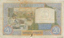 20 Francs TRAVAIL ET SCIENCE FRANCE  1941 F.12.17 B+