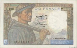 10 Francs MINEUR FRANCE  1949 F.08.22 pr.SUP