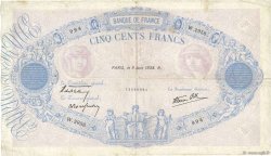 500 Francs BLEU ET ROSE modifié FRANCE  1938 F.31.14 TB