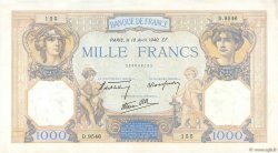 1000 Francs CÉRÈS ET MERCURE type modifié FRANCE  1940 F.38.46 pr.SUP