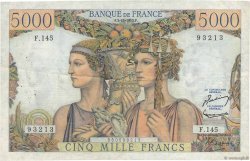5000 Francs TERRE ET MER FRANCE  1953 F.48.10 TTB