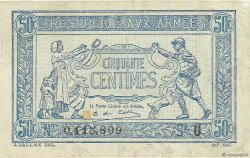 50 Centimes TRÉSORERIE AUX ARMÉES 1919 FRANCE  1919 VF.02.04 TB+