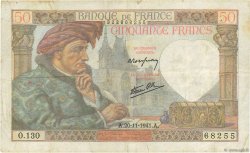 50 Francs JACQUES CŒUR FRANCE  1941 F.19.16 TB