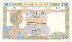 500 Francs LA PAIX FRANCE  1940 F.32.02