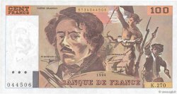 100 Francs DELACROIX 442-1 & 442-2 FRANCE  1994 F.69ter.01b pr.SUP