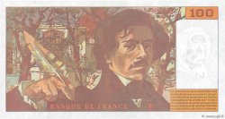 100 Francs DELACROIX 442-1 & 442-2 FRANCE  1994 F.69ter.01b pr.SUP