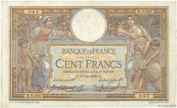 100 Francs LUC OLIVIER MERSON sans LOM FRANCE  1918 F.23.10 TB+