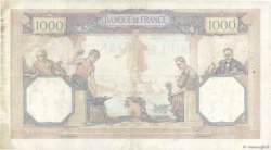 1000 Francs CÉRÈS ET MERCURE FRANCE  1927 F.37.01 pr.TTB