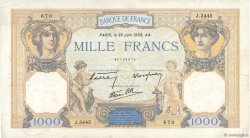 1000 Francs CÉRÈS ET MERCURE type modifié FRANCE  1938 F.38.21 pr.TTB