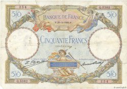 50 Francs LUC OLIVIER MERSON FRANKREICH  1929 F.15.03 SGE