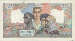 5000 Francs EMPIRE FRANCAIS FRANCE  1945 F.47.26 pr.TTB