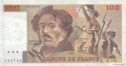 100 Francs DELACROIX imprimé en continu FRANKREICH  1990 F.69bis.02b