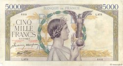 5000 Francs VICTOIRE Impression à plat FRANCE  1942 F.46.34 TB