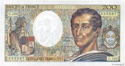 200 Francs MONTESQUIEU Modifié FRANCIA  1994 F.70/2.01 MBC