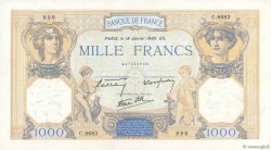 1000 Francs CÉRÈS ET MERCURE type modifié FRANCE 1940 F.38.41
