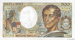 200 Francs MONTESQUIEU FRANCE  1984 F.70.04 TTB+