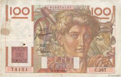 100 Francs JEUNE PAYSAN FRANCE  1950 F.28.27 TB