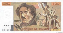100 Francs DELACROIX modifié FRANKREICH  1987 F.69.11