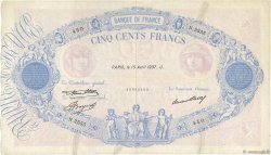 500 Francs BLEU ET ROSE FRANCIA  1937 F.30.38